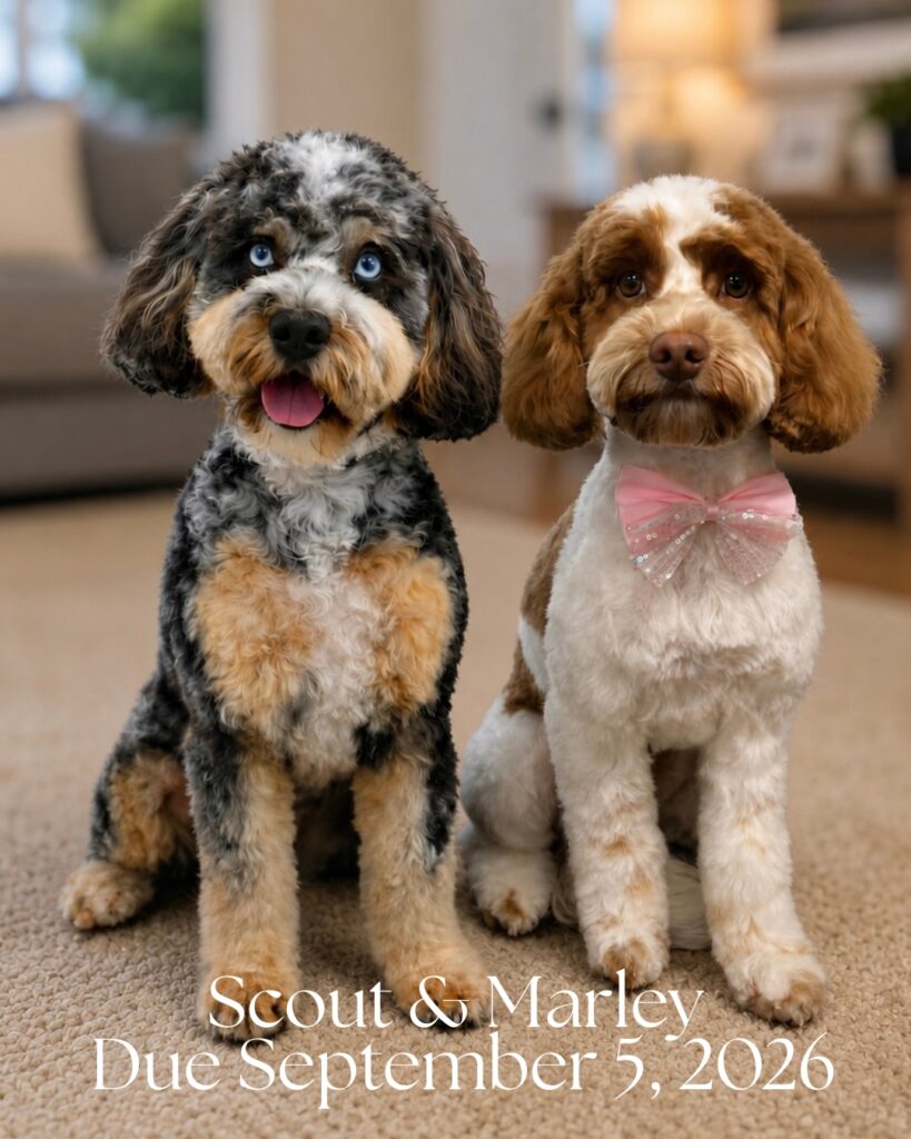 Scout and Marley puppies due September 5, 2026